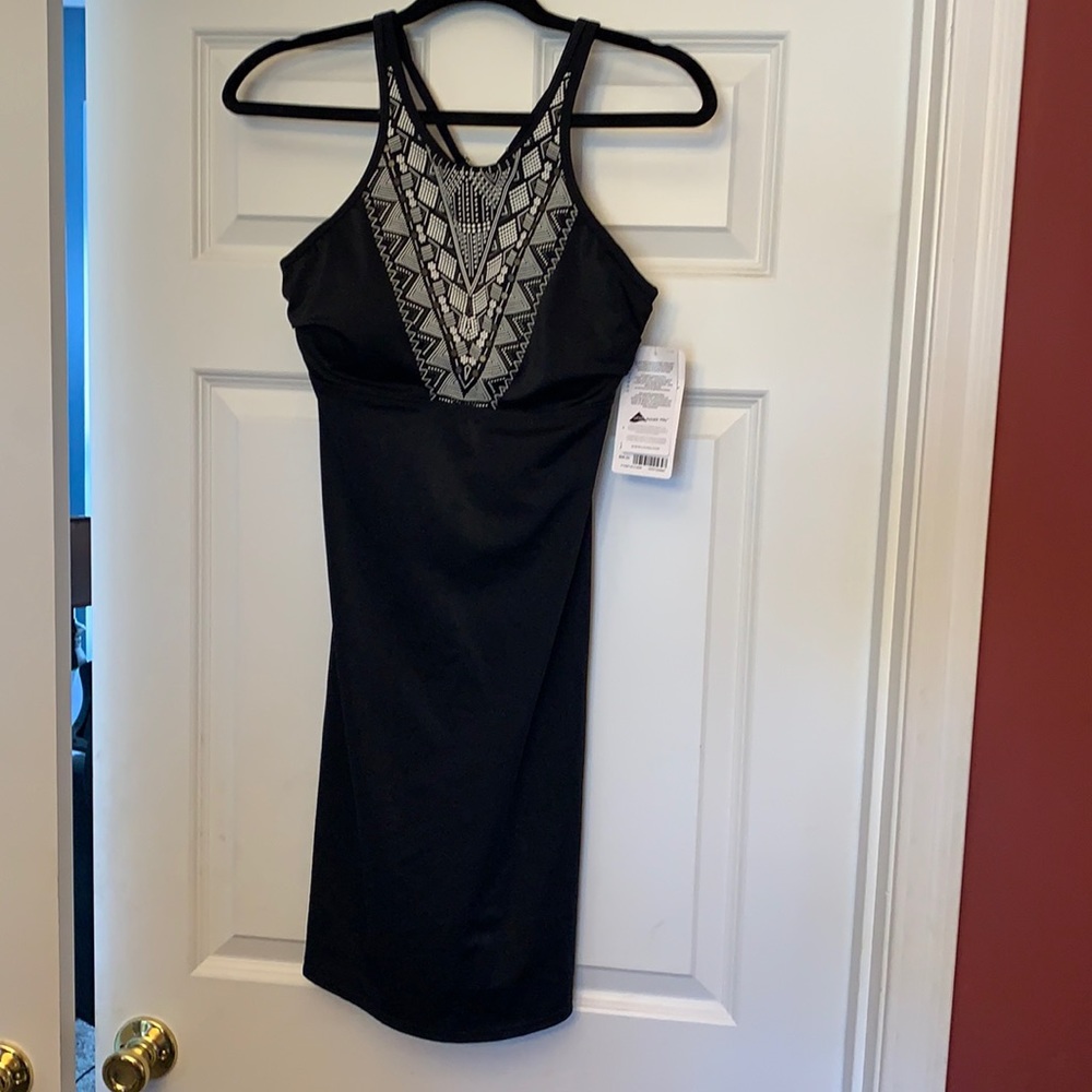 Athleta High Neck Swim Dress 34D/DD